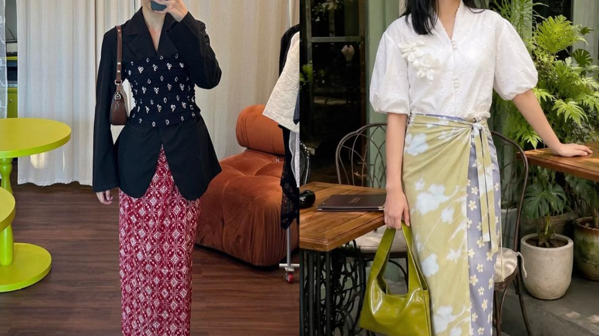 3 Ide Mix and Match Rok Lilit Batik untuk Outfit saat Bekerja