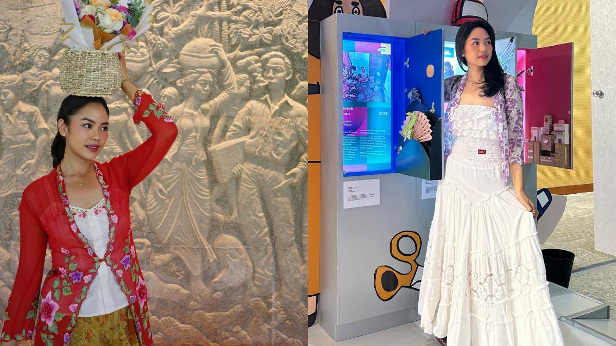 Ide OOTD Pakai Kebaya Ala Rania Yamin untuk Saat Liburan di Solo