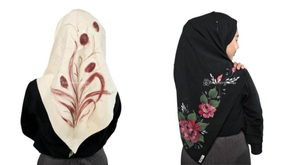 4 Rekomendasi Hijab Lukis yang Cantik Harga Terjangkau di Bawah Rp 100 Ribu